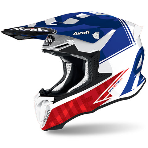 Tech L Twist 2.0 Blue Gloss Helmet MX Airoh