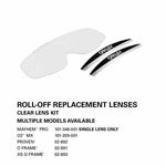 OA-101-348-001 - Oakley Mayhem Pro roll-off clear replacement lens comes with two mud flaps