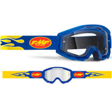 FMF POWERCORE Goggle Flame Navy - Clear Lens
