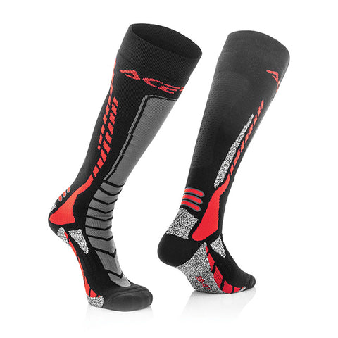 Acerbis MX Pro Socks Black Red