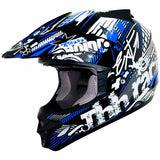THH TX-24 Blitz in Blue is an oustanding quality and design helmet at a value that everyone can afford with fully removable liner and d-ring fastening