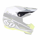 6D-72-6016 - Peak/visor for the 6D ATR-2 adult offroad/dirt helmet in Metric White/Neon colourway