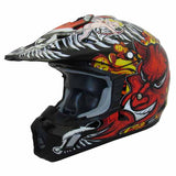 TH-TX12-BA-size - THH TX-12 Black Devil #15 adult off-road helmet (also available in youth sizes)
