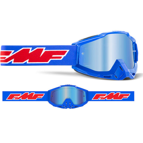 FMF POWERBOMB Goggle Rocket Blue - Mirror Blue Lens