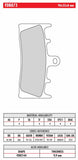 FR-FDB873 - 8.0mm thick - drawing NOT to scale - (pads also available 9.9mm thick - see FR-FDB2144)