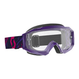 Hustle X MX Goggle Purple/Pink Clear Works Lens